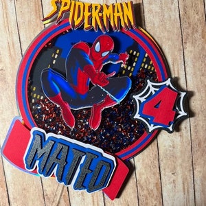 Spider-Man Cake Topper|Spider-Man cake topper Shaker