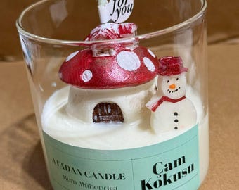 Snowman Soy Candle, Christmas New Year Gift