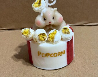 Hamster Popcorn Candle, 100% Natural Soy Wax