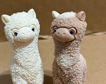 Llama Shaped Candle, Decorative Pair