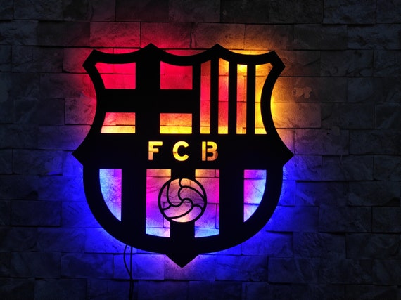 Barcelona Fcb Football Basketball La Liga Led Neon Sign Wall Etsy