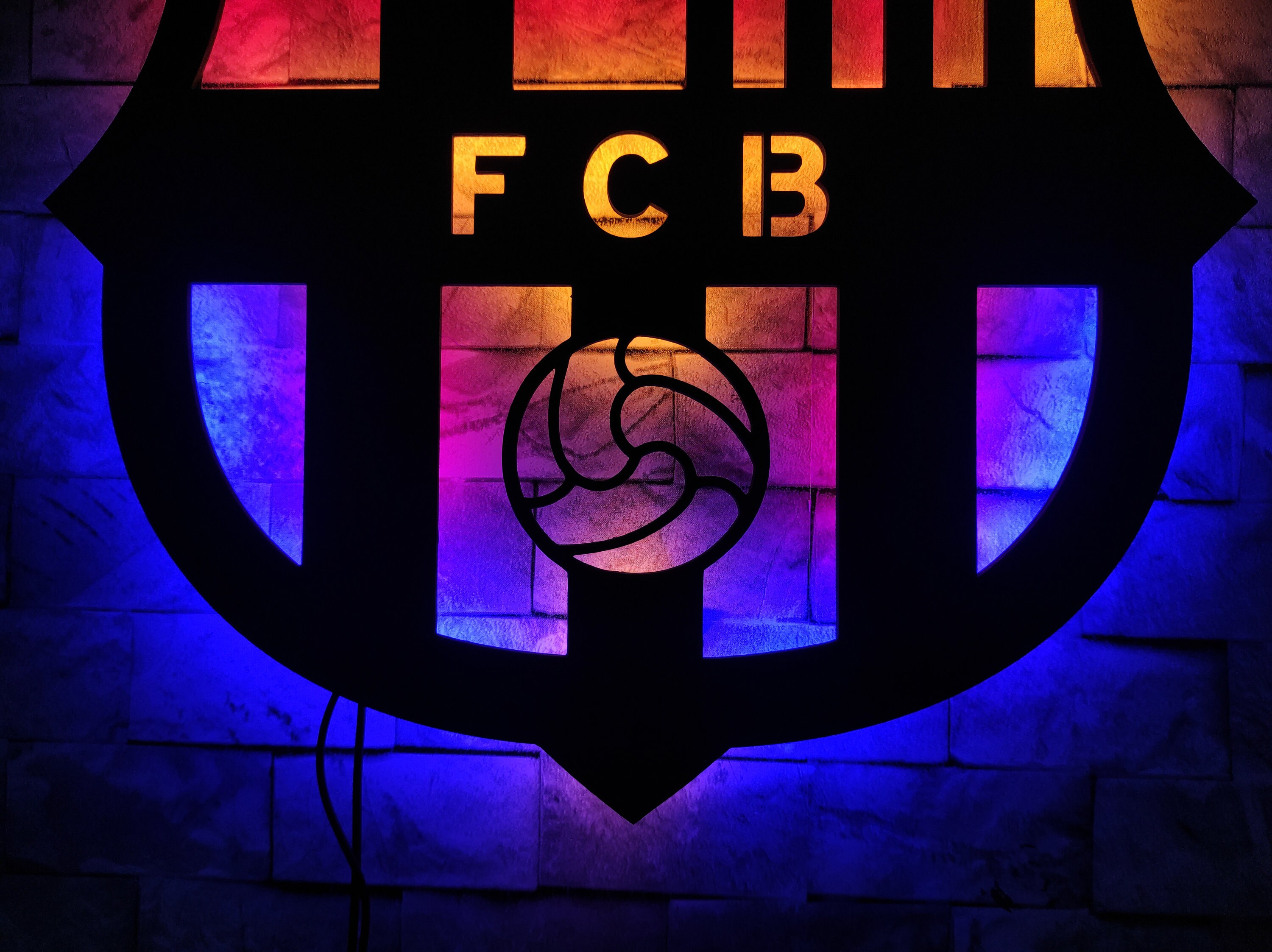Barcelona Fcb Football Basketball La Liga Led Neon Sign Wall Etsy Uk