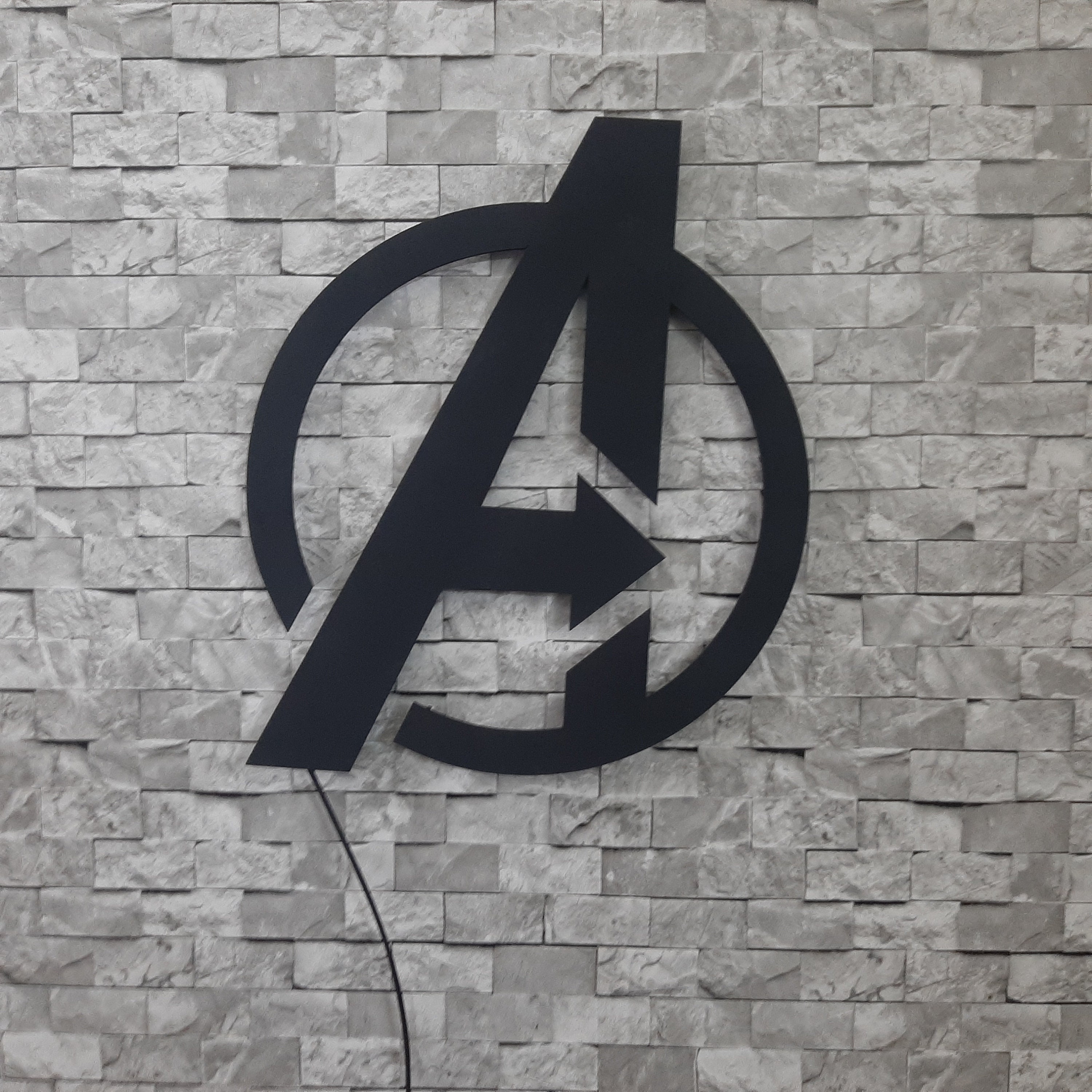 Avengers Led Sign Avengers Wall Decor Marvel Avengers Etsy