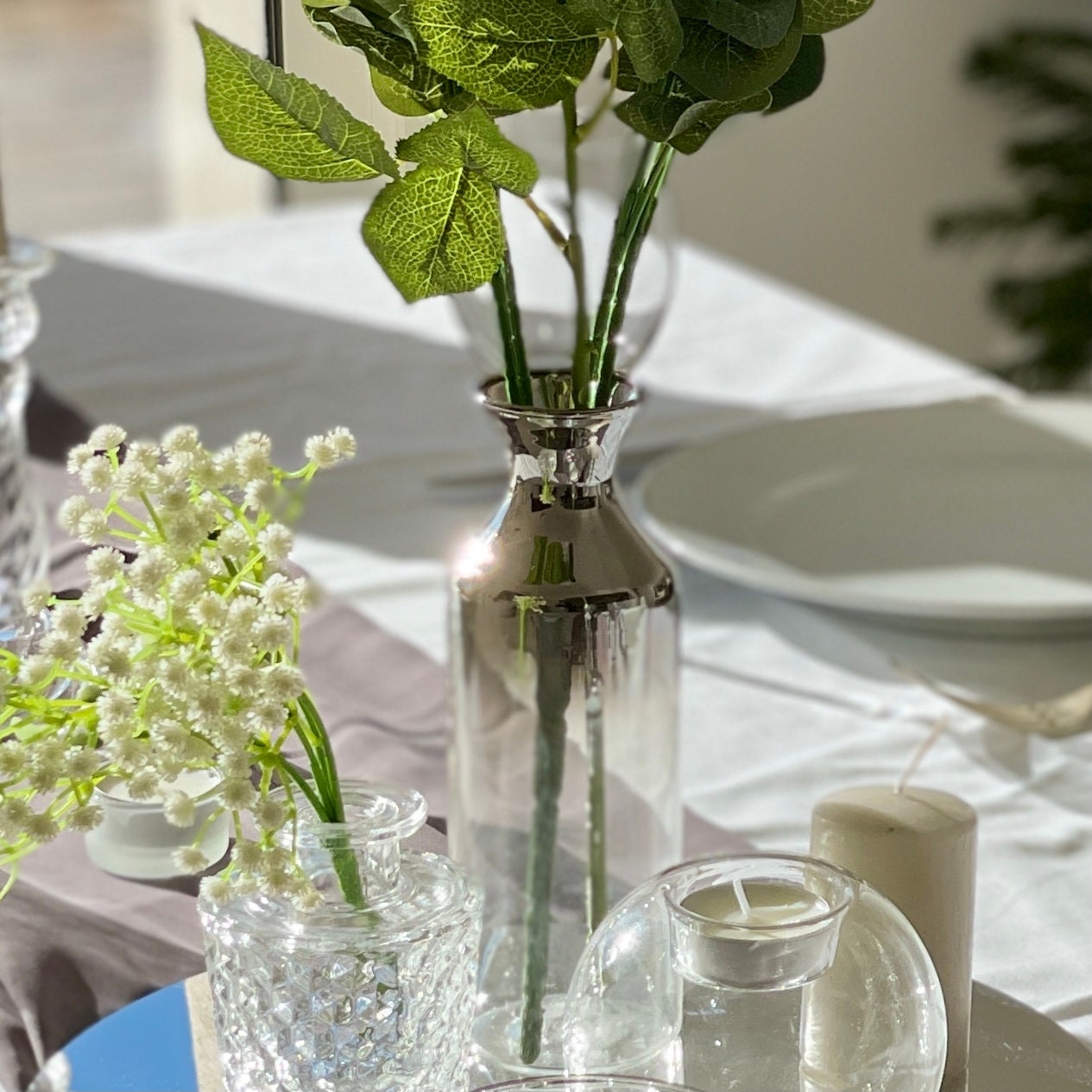 Vase Bouteille en Verre Trempé