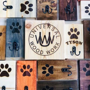Dog Leash Holder, Custom, Laser Engraved