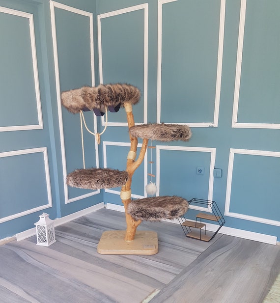 CAT TREE Real Cat Tree Natural Cat Tree Albero Dei Gatti Etsy