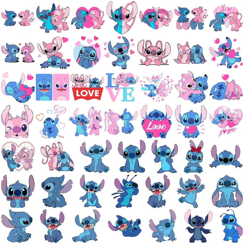 1000+ stitch files, stitch svg, stitch bundle, stitch png, stitch clipart, lilo and stitch svg, cricut svg, silhouette svg, stitch layered image 2