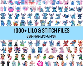 1000+ stitch files, stitch svg, stitch bundle, stitch png, stitch clipart, lilo and stitch svg, cricut svg, silhouette svg, stitch layered