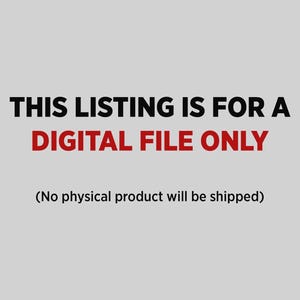Puede incluir: Texto sobre un fondo gris claro: "ESTE LISTADO ES S&Oacute;LO PARA UN ARCHIVO DIGITAL (No se enviar&aacute; ning&uacute;n producto f&iacute;sico)". El texto es en negro y rojo.