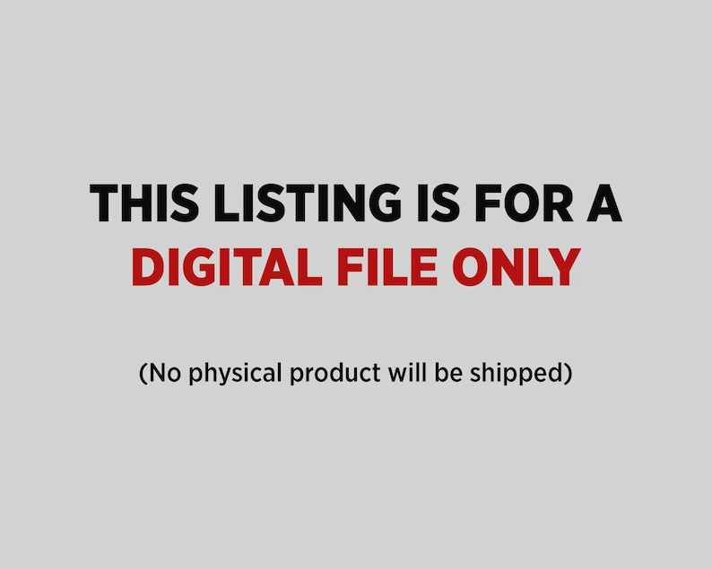 Puede incluir: Texto sobre un fondo gris claro: "ESTE LISTADO ES S&Oacute;LO PARA UN ARCHIVO DIGITAL (No se enviar&aacute; ning&uacute;n producto f&iacute;sico)". El texto es en negro y rojo.