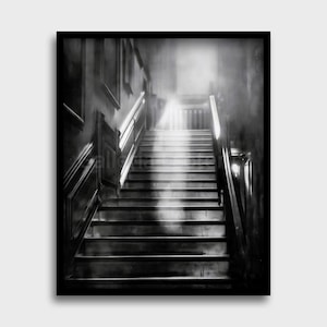 Vintage Geisterfoto - Brown Lady von Raynham Hall Print | Paranormal Geist Fotografie | Haunted House Wand Kunst | Gothic Dekor | Gruselige Kunst