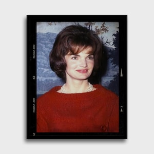 Jackie Kennedy Vintage Photo Print | Iconic Wall Art | Jacqueline Kennedy Onassis | JFK Portrait | 60s Wall Art | Fashion Icon Poster