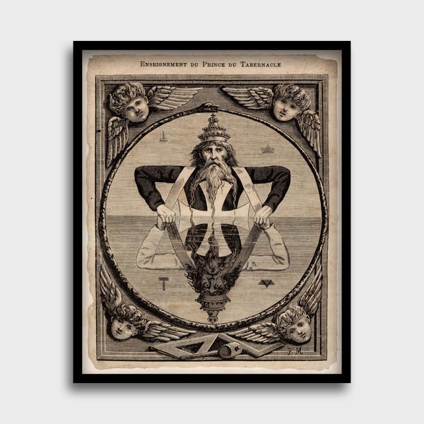 Wie oben, so unten – Okkulter Kunstdruck im Vintage-Look | Hermetische Symbolik, Kybalion & Smaragdtafel | Esoterische Wanddekoration | Okkulte Kunst, Celestial