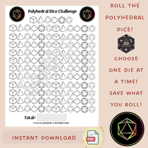 Roll The Polyhedral Dice / Dice Savings Challenge