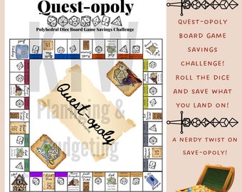 Quest-Opoly Savings Challenge / Saveopoly / Us Letter size