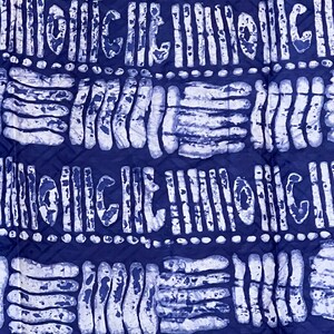 Nigerian Adire Batik, Handmade Batik Blue and White Traditional Pattern ...