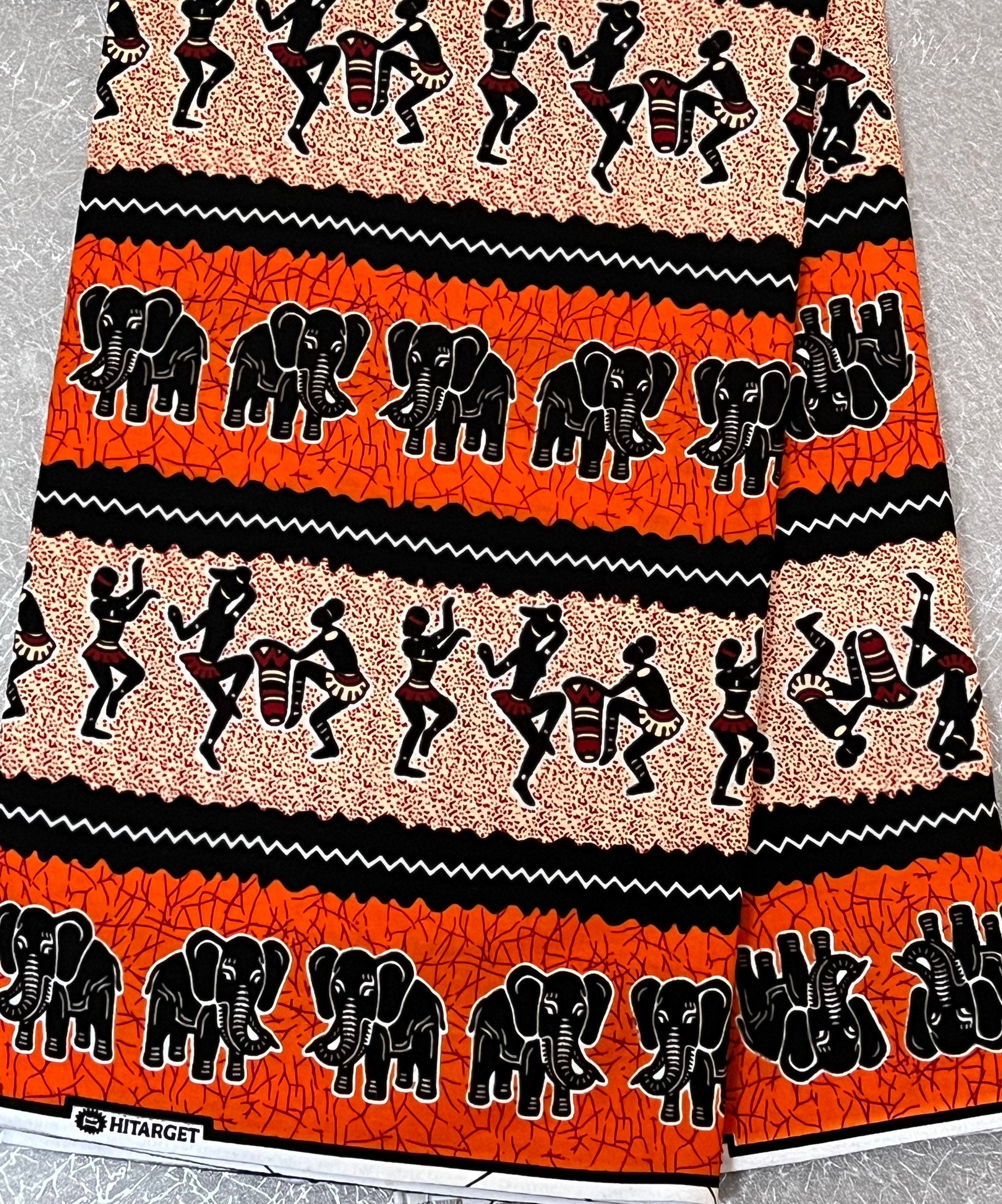 Orange Black African Print Fabric, Tribal Dancing, Elephant Motif Pure Cotton, African Ankara Fabric, African Wax Print, Sold by the Yard - Etsy Orange Black African Print Fabric, Tribal Dancing, Elephant Motif Pure Cotton, African Ankara Fabric, African Wax Print, Sold by the Yard - Etsy