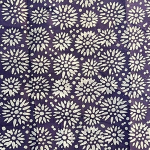 Purple Handmade Batik, African Adire Fabric, Traditional Handmade Quilt ...