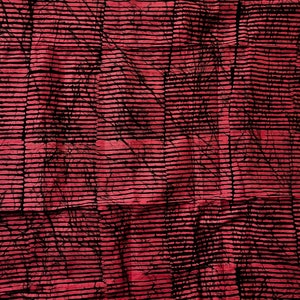Pink and Black Stripes Handmade Adire Batik Fabric Nigerian Batik African Fabric, Dressmaking Fabric Sold By the Yard image 5