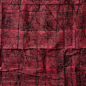 Pink and Black Stripes Handmade Adire Batik Fabric Nigerian Batik African Fabric, Dressmaking Fabric Sold By the Yard image 3