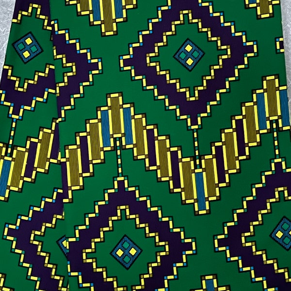 Green African Fabric - Etsy