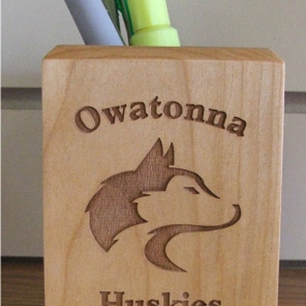 Laser Engraved Pencil Holder Etsy