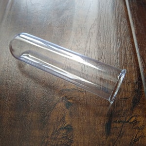 Set of 4 Glass Test tubes with rim for propagation, 100mm x 25mm, fits 1 inch holes