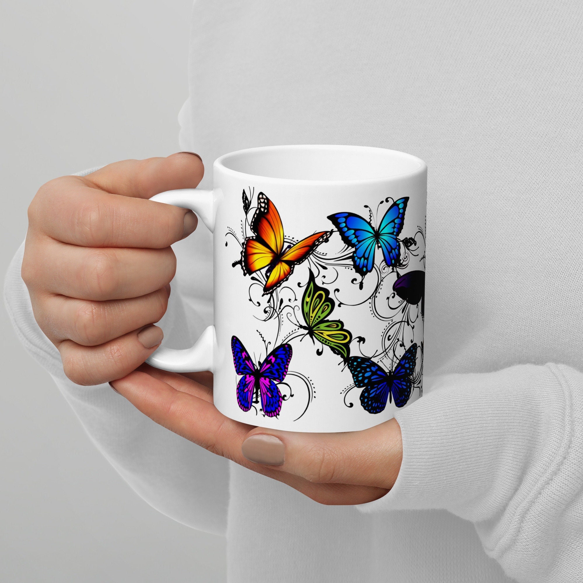 Butterfly Gator Coffee Mugs