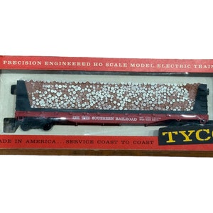 TYCO the Southern Railroad 4365 Pulp Wood Bulkhead W/ Logs Train Car - Etsy