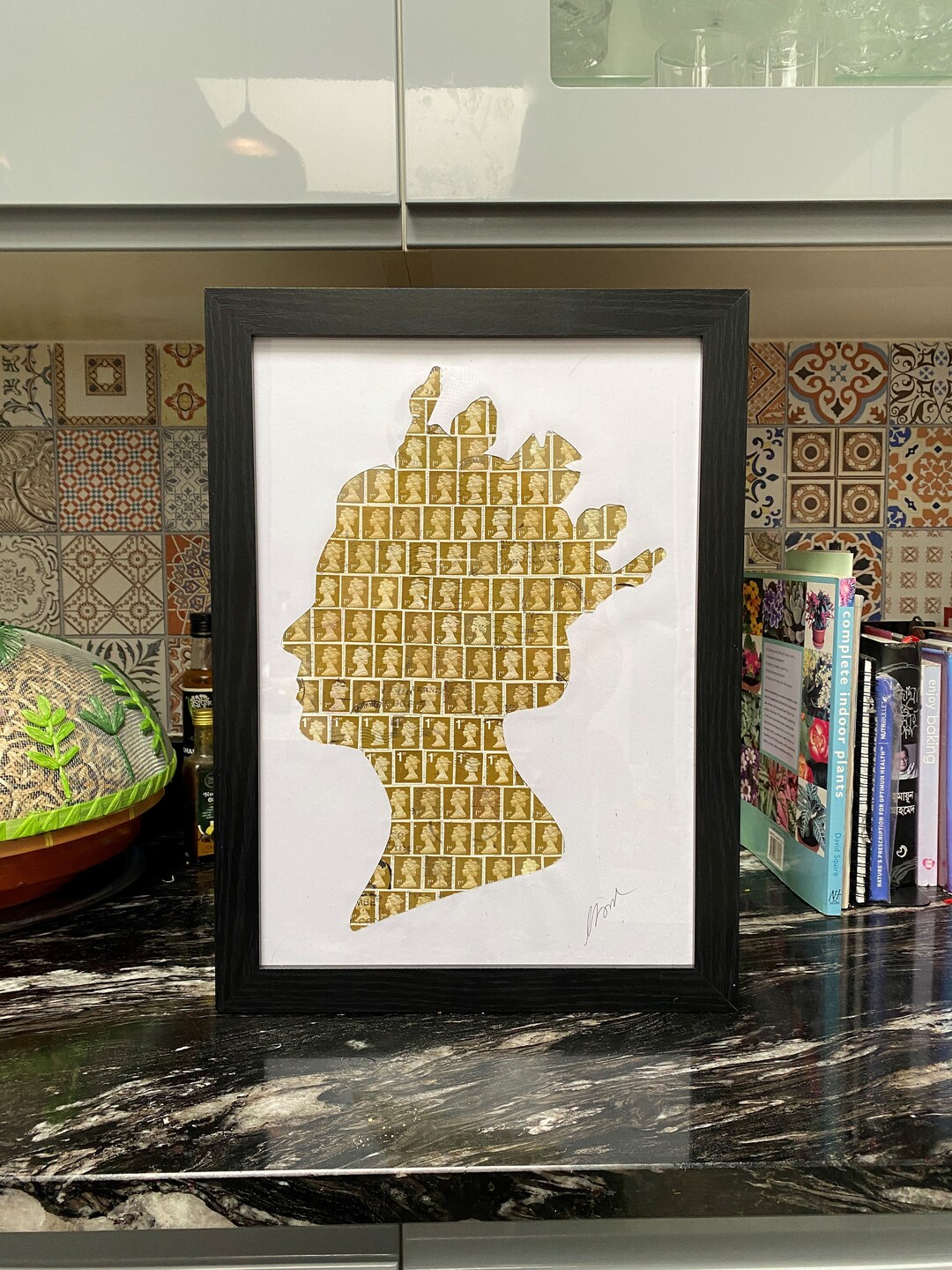 Queen Postage Stamp Collage Photo Frame Etsy