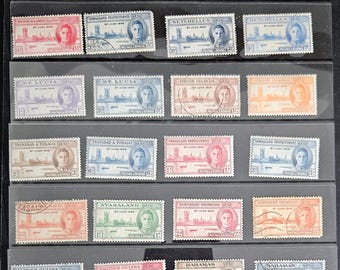 1946 King George VI Victory Omnibus stamps 70+ Mint Hinged Before