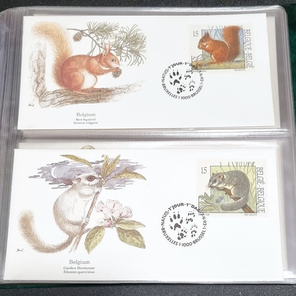 Hermosos sellos de Fauna FDC