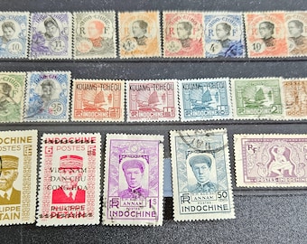 Vintage French Colonies Stamps set 3