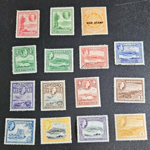 British Commonwealth vintage Antigua stamps