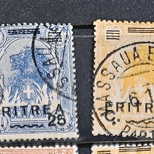 Vintage Italian Eritrea Stamps