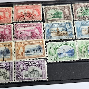 British Commonwealth Vintage Trinidad and Tobago Stamps - Etsy