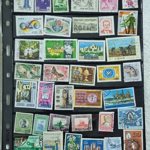 Mix Arab countries stamps - 50/100/200 Stamps all different