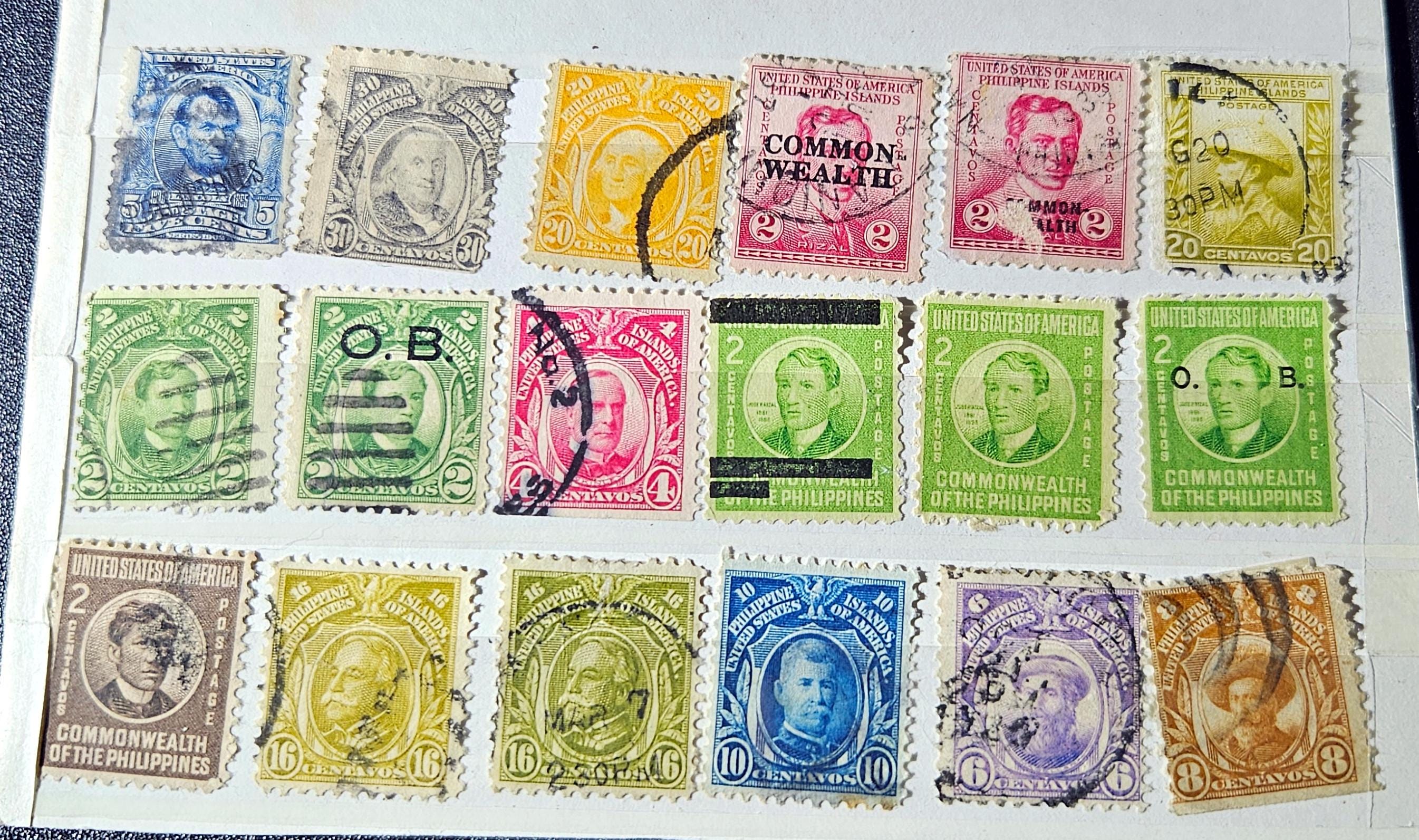フィリピン植民地時代のヴィンテージ切手 - Etsy 日本