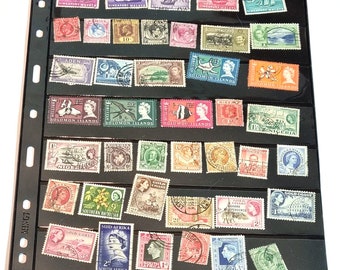 ヴィンテージ イギリス連邦切手 - 25種類のミント切手 1920年代～1960