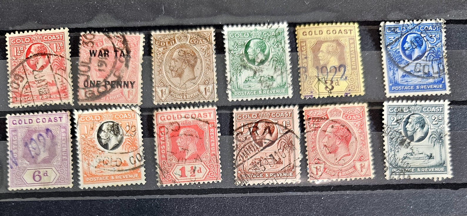 British Commonwealth Vintage Gold Coast Stamps - Etsy