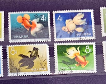 中国の古い切手35枚（1940年代/1950年代）。中国切手コレクション。孫