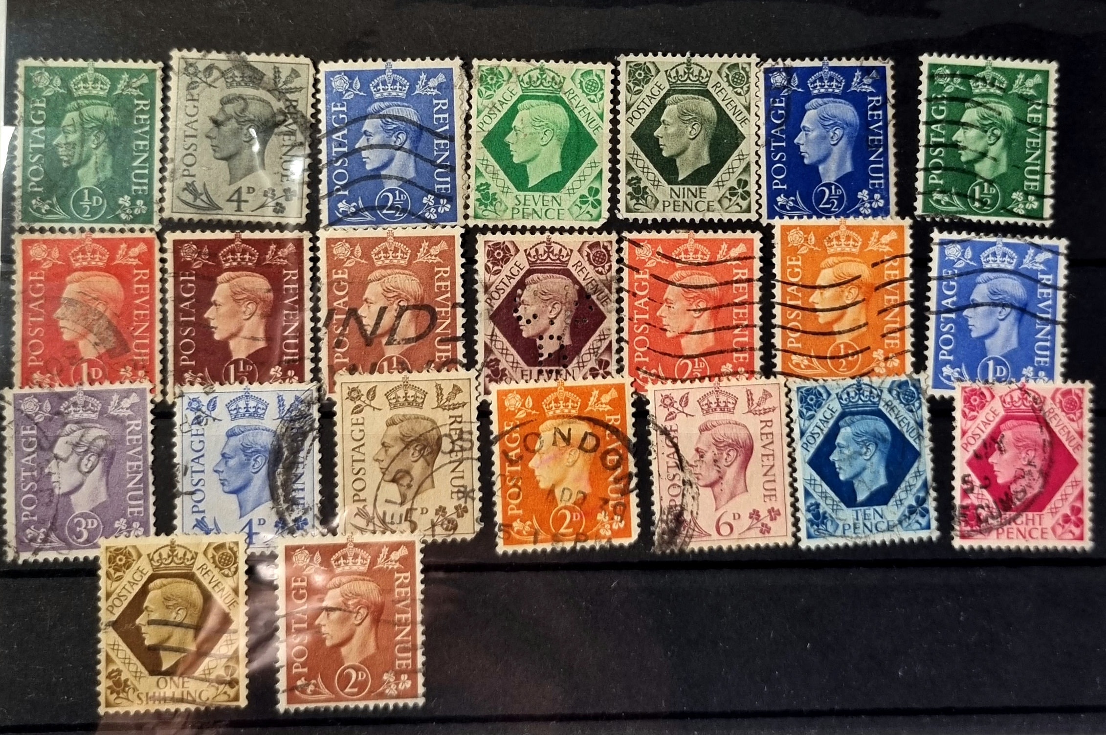 Vintage GB King VI Stamp Collections Etsy