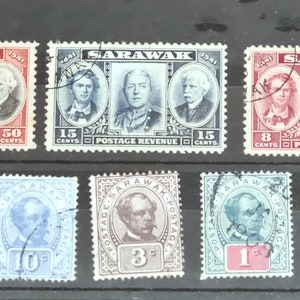 Vintage Sarawak stamps