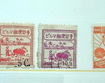ビルマとミャンマーの切手 - 使用済み＆台紙なし - 50～200種類 - 収集
