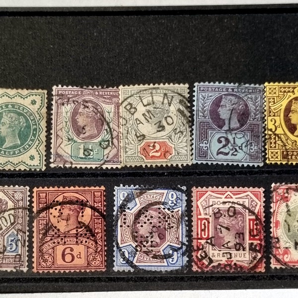 Vintage Queen Victoria Jubilee stamp sets