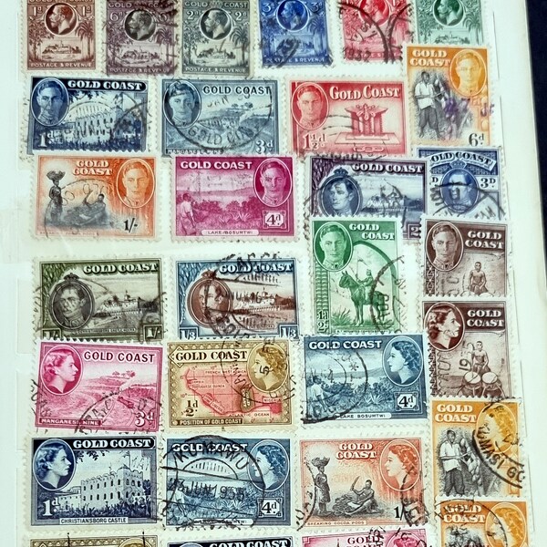 Vintage Gold Coast Stamps inc Queen Victoria