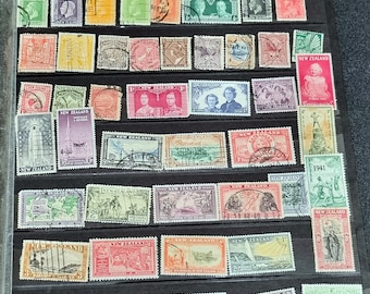 Vintage New Zealand Stamp Collection: Queen Victoria to Modern, Philatelist Starter Set
