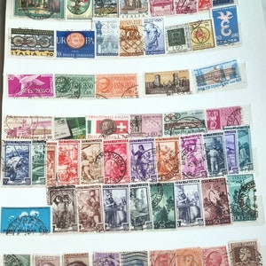 Vintage Italië Postzegels incl. Rodi