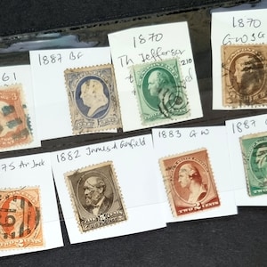 Vintage USA stamps 1860 plus