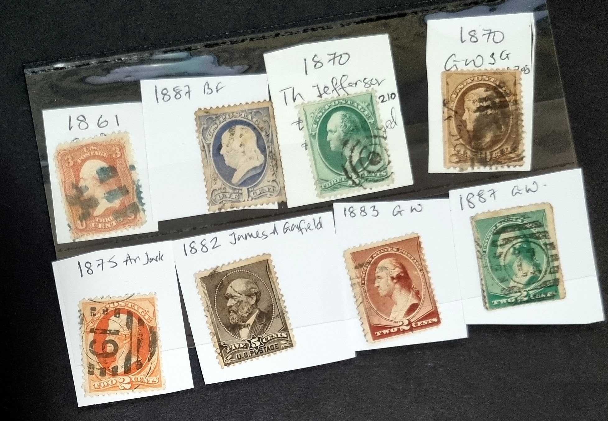 Vintage USA stamps 1860 plus